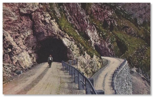 1912 Falzarego tunnel